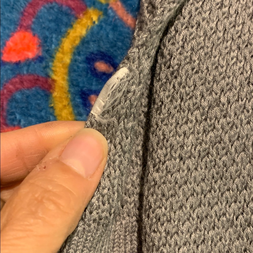 Like New lululemon Softer Still Cashmere Blend Wrap Sweater in Heathered Grey - Picture 12 of 16